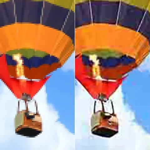 Serenity Strull/ Getty Images تصاویر با رزولوشن پایین تعداد پیکسل‌های کمتری دارند، در حالی که فشرده‌سازی خطاهای دیگری اضافه می‌کند. هر دو اثرات مخفی می‌کنند که می‌توانند کار هوش مصنوعی را واضح‌تر نشان دهند (اعتبار: Serenity Strull/ Getty Images)