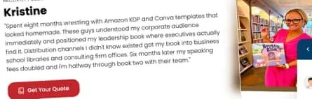 عکسی از زنی که با کتابی در دست ایستاده است