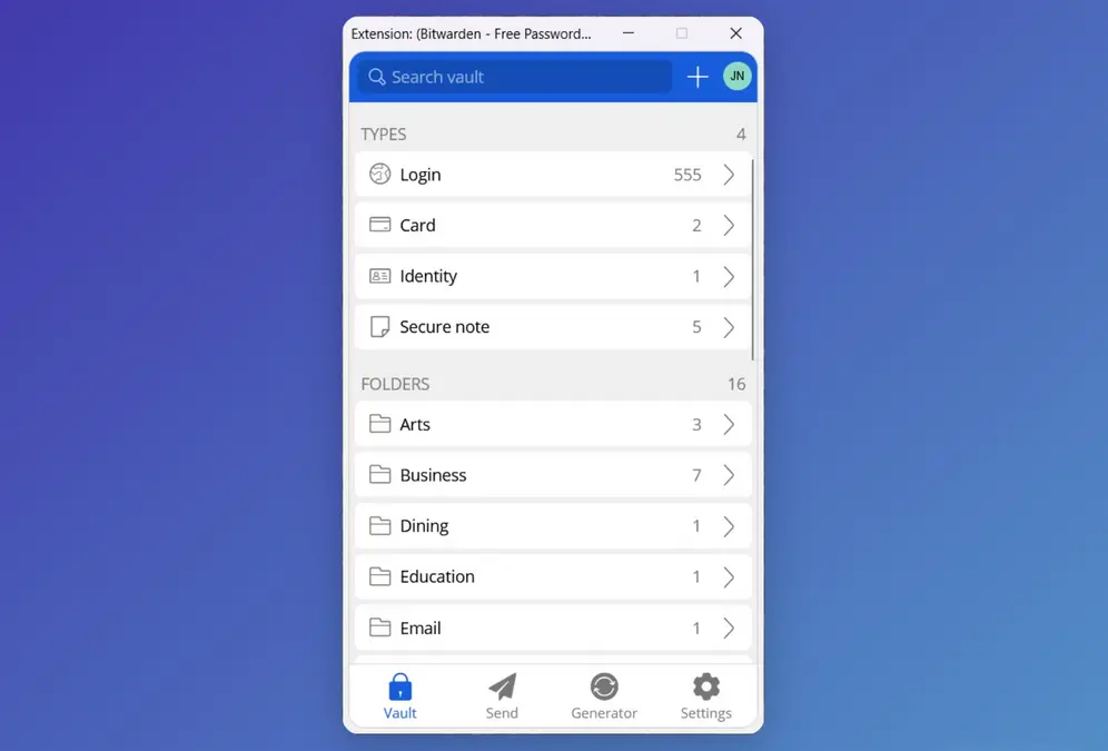 قفل‌گنج Bitwarden